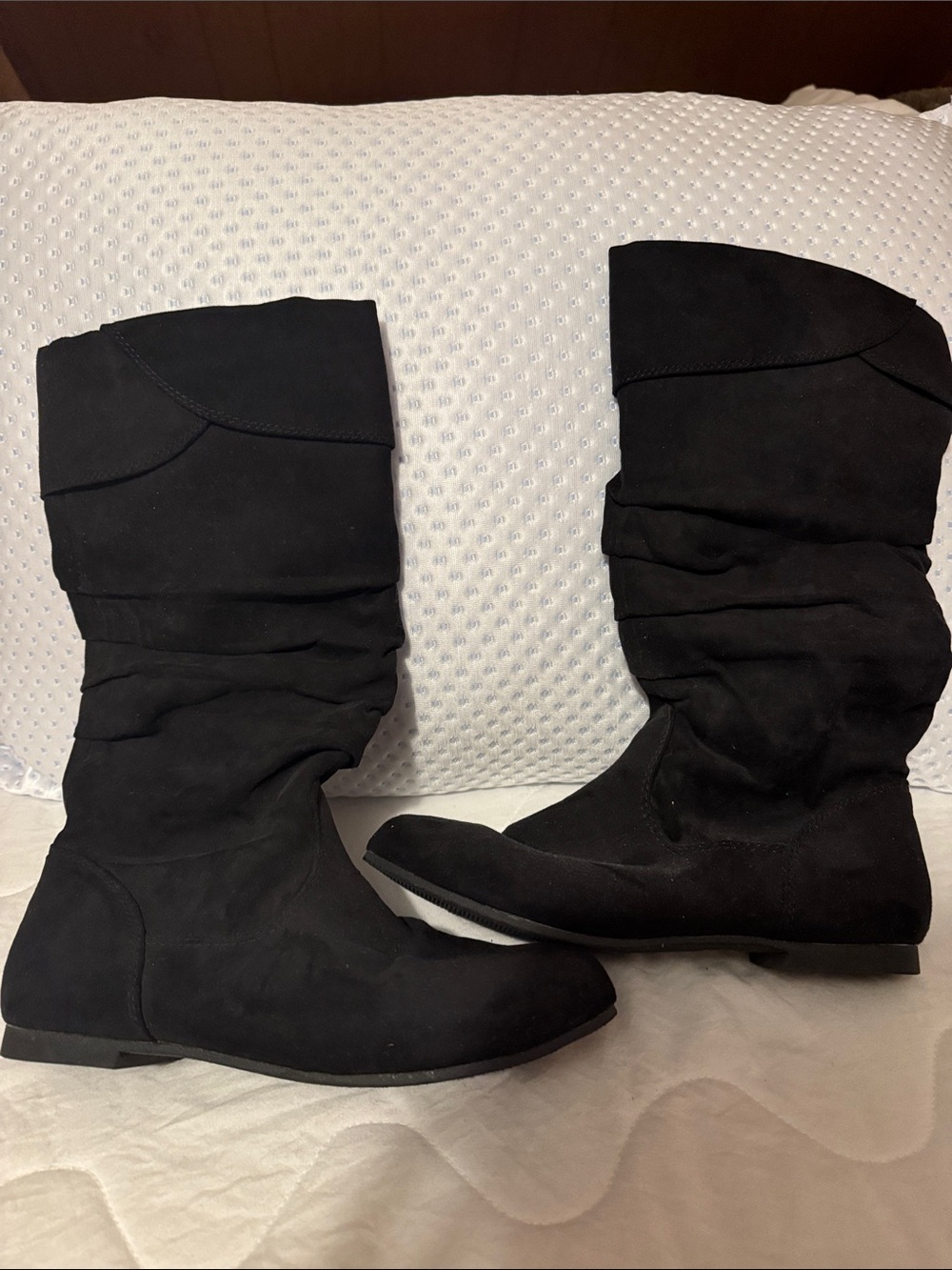Target Black Slouchy Knee-High Heeled Boots